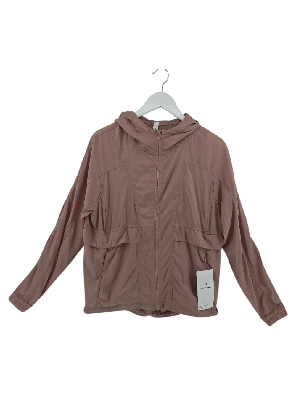 Lululemon Hood Lite Jacket NWT Size 10 Dusty Rose Packable into Belt Bag